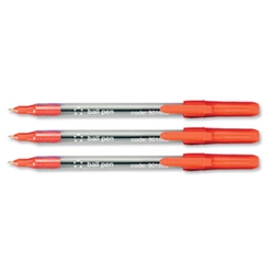 Cristal Ball Pen Medium Red [Pack 50]